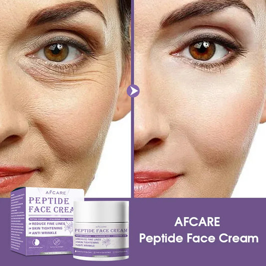 Peptide Face Cream Anti Wrinkle Coenzyme Q10 Reduce Fine Lines Firming Skin Moisturizer Nourishing Tender Skincare Products