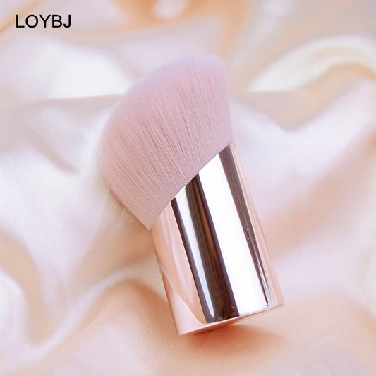 LOYBJ 1pcs Powder Makeup Brush Oblique Round Head Powder Foundation Blush Contour Brushes Professional Cosmetic Blending Tools