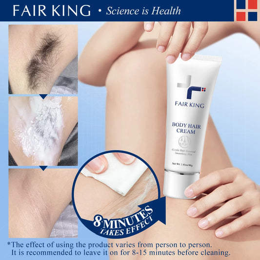 FAIR KING Men and Women Herbal Depilatory Cream Hair Removal Painless Cream for Removal Armpit Legs Hair Body Care Shaving 40g
